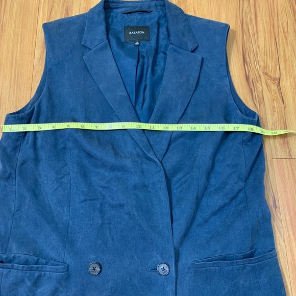 Aritzia Babaton Navy Blue Double Breasted Vest - Picture 9 of 12